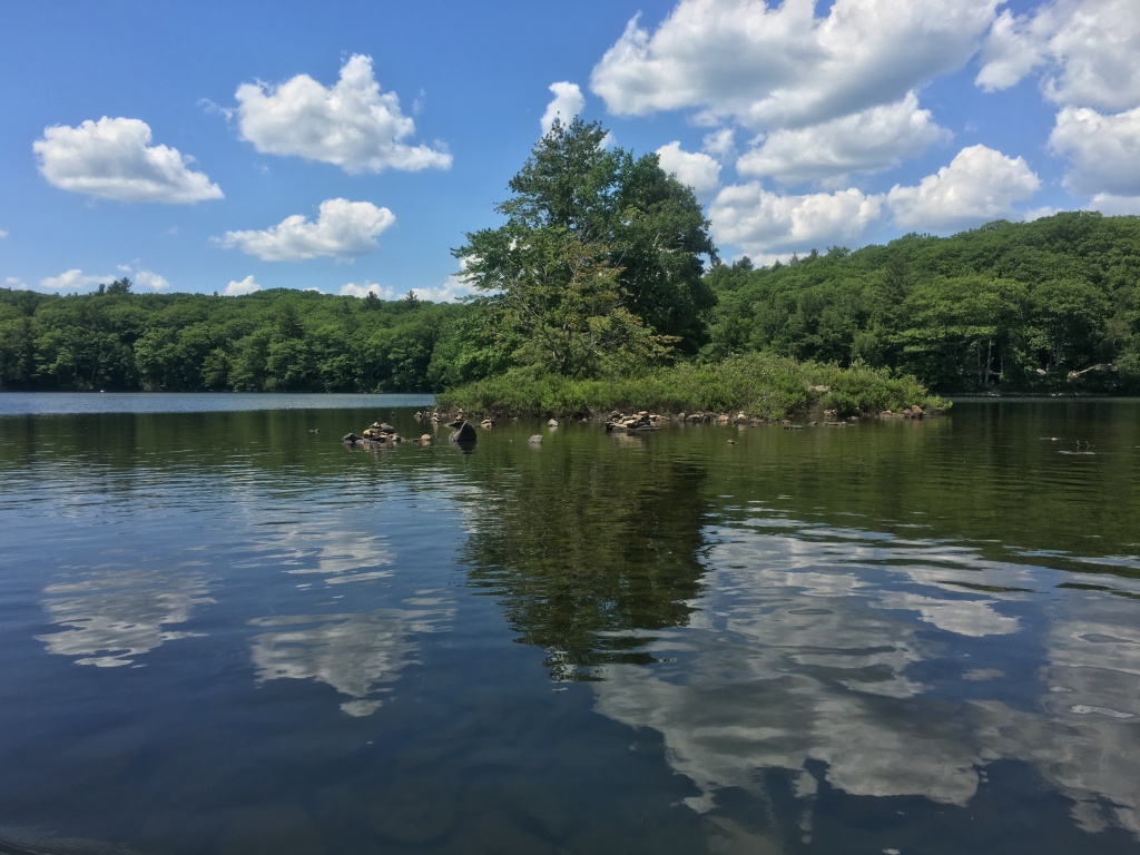 2016-06-25-Appalachian-Trail-395-canoed-out-to-this-island-in-Upper-Goose-Pond.JPG