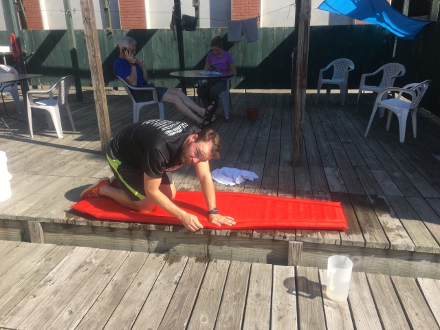 2016-07-06-Appalachian-Trail-444-DeepThroat-trying-to-fix-air-mattress.JPG