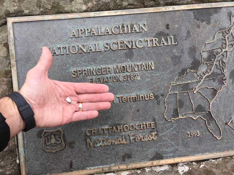 2016-03-20-Appalachian-Trail-Springer-04-pebble-to-carry-to-Katahdin.JPG