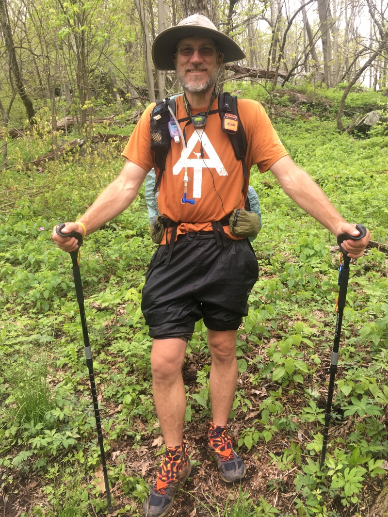 2016-05-18-Appalachian-Trail-220-Bevo-rocking-new-rain-pants-shorts.JPG