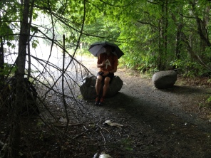2016-08-04-Appalachian-Trail-587-Bevo-waiting-in-the-rain-for-ride-at-Monson-ME.JPG