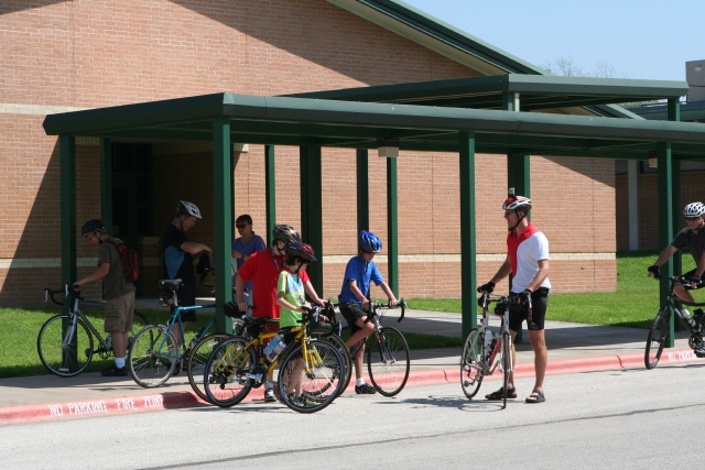 2012-04-01-Troop214-Cycling-Merit-Badge-50-mile-10-Dax-Johnathan-Nathan-Chance-Travis-StartLine.JPG