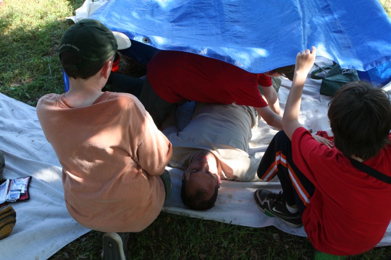 2012-03-31-Troop214-District-Camporee-Wolf-Mountain-45-first-aid-victim-Case-Dax.JPG