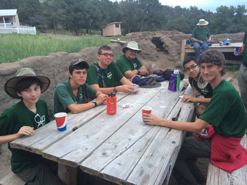 2015-07-01-Philmont-5star-025-New-Abreau-Dax-RangerVincent-Nathan-Ron-Sebastian-Chance-playing-Mau.jpg