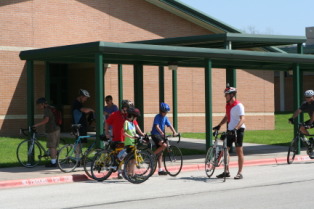 2012-04-01-Troop214-Cycling-Merit-Badge-50-mile-10-Dax-Johnathan-Nathan-Chance-Travis-StartLine.JPG