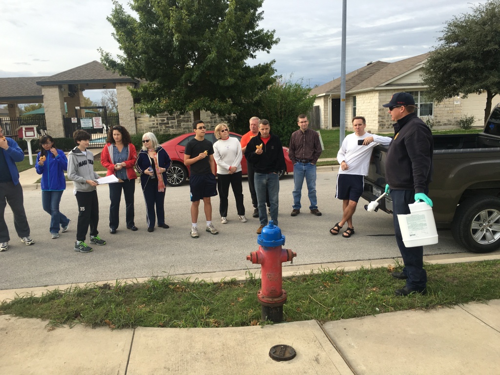 2015-11-14-Dax-Eagle-Project-paint-fire-hydrants-storm-drains-07-Steve-Katie-Dax-Suzi-Susana-Sebastian-Janeen-Jim-Troy-MikeHoneycutt-Josh-MrGlanville.JPG