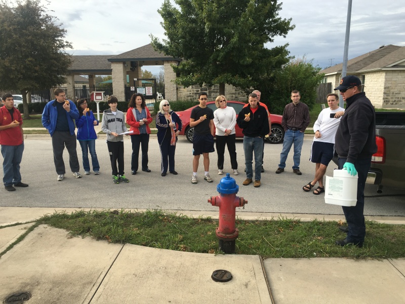 2015-11-14-Dax-Eagle-Project-paint-fire-hydrants-storm-drains-08-Anthony-Steve-Katie-Dax-Suzi-Susana-Sebastian-Janeen-Jim-Troy-MikeHoneycutt-Josh-MrGlanville.JPG