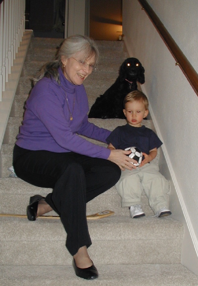 2001-02-02-Susana-Chance-Scout-stairs.jpg