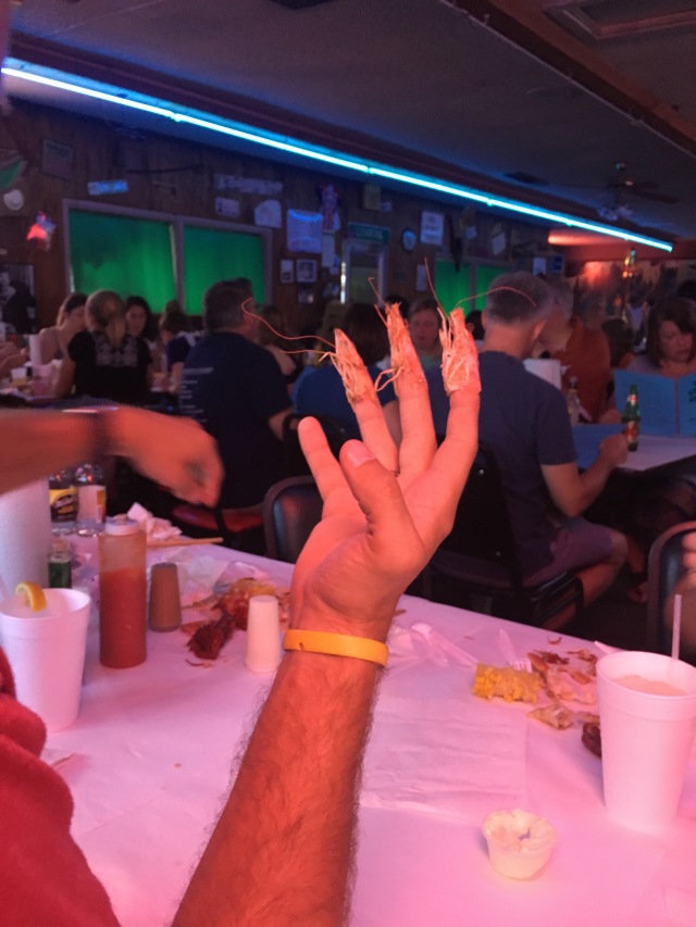 2017-07-01-Port-Aransas-14-Travis-crawfish-fingers.JPG
