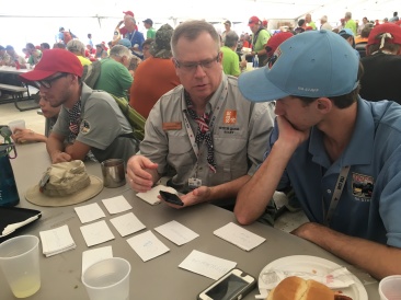 2017-07-20-National-Jamboree-09-Peter-teaching-Chemistry-to-Chance.JPG