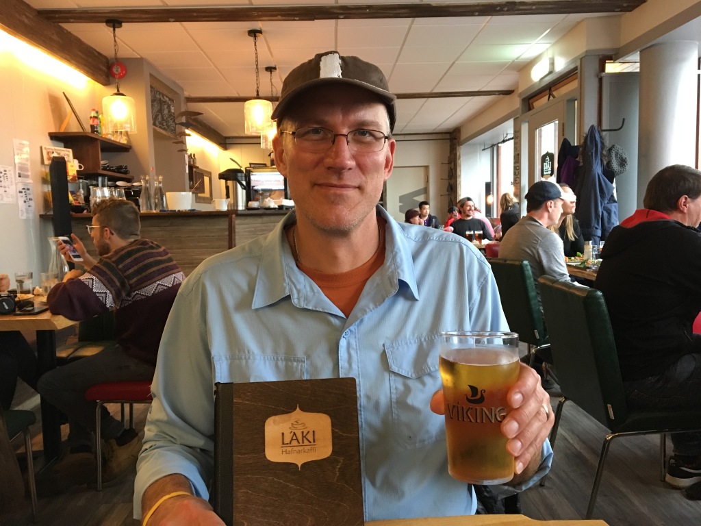 2017-08-27-Iceland-61-Grundarfjorour-or-Griffindor-Travis-at-Laki-with-Viking-Beer.JPG