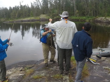 2018-06-16-Northern-Tier-Crew8787-10-Dax-Bob-Travis-Phillip-fishing-catch.JPG