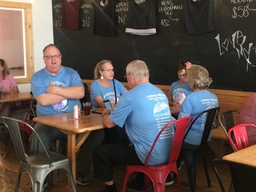 2019-07-08-50th-anniversary-cruise-Icy-Strait-Hoonah-23-Tom-Rhonda-Jim-Janeen-Pat.JPG