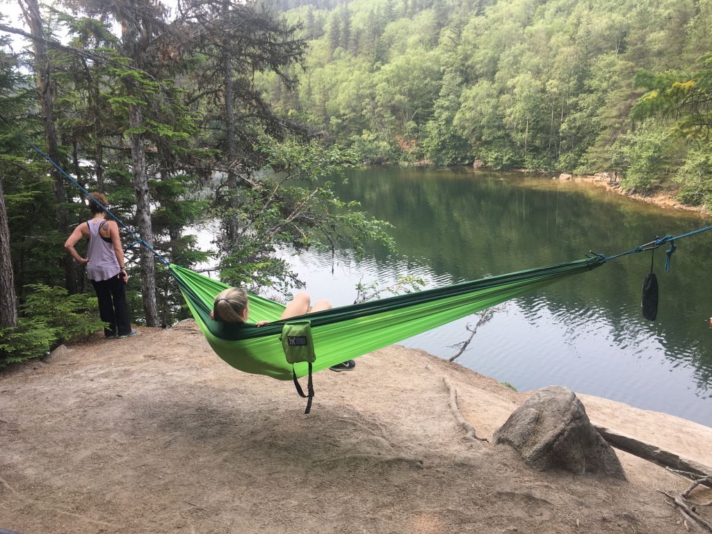 2019-07-10-50th-anniversary-cruise-Skagway-13-Angie-Kyla-hammock-lake.JPG