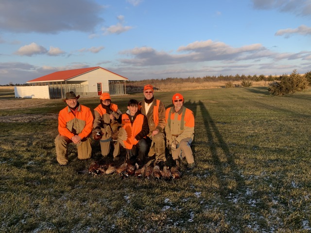 2019-11-11-Pheasant-Hunting-06-Mike-Tim-Jake-Travis-Dan-birds-of-the-day.JPG