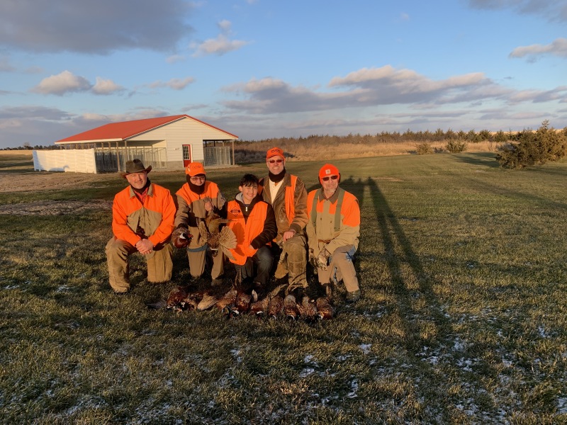 2019-11-11-Pheasant-Hunting-05-Mike-Tim-Jake-Travis-Dan-birds-of-the-day.JPG