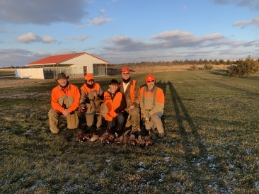 2019-11-11-Pheasant-Hunting-05-Mike-Tim-Jake-Travis-Dan-birds-of-the-day.JPG