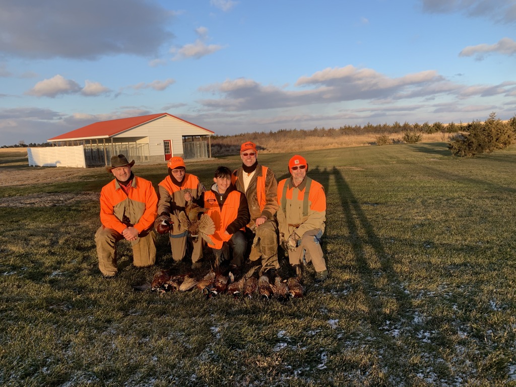 2019-11-11-Pheasant-Hunting-07-Mike-Tim-Jake-Travis-Dan-birds-of-the-day-GOOD.JPG