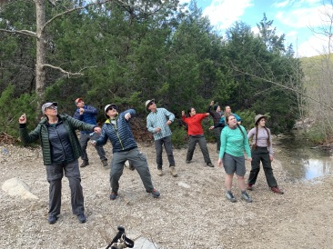 2020-01-19-Crew-8787-Lost-Maples-Camping-03-Terrie-Carl-Guy-Addison-Nicole-Megan-Izzy-throwing-rocks.JPG