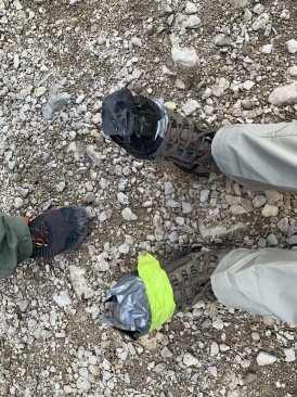 2020-01-19-Crew-8787-Lost-Maples-Camping-07-Ellas-taped-hiking-boots.JPG