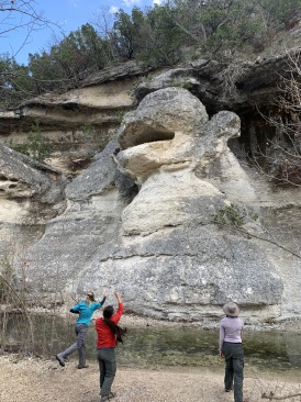 2020-01-19-Crew-8787-Lost-Maples-Camping-08-Megan-Addison-Izzy-Monkey-Rock.JPG