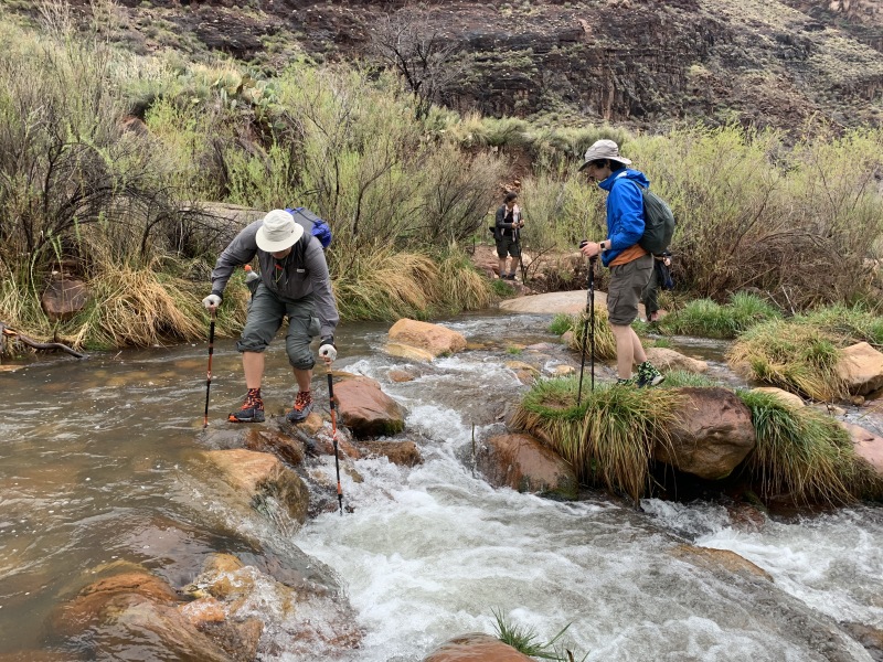 2020-03-19-Grand-Canyon-Crew8787-014-crossing-stream-to-ribbon-falls-Carl-Dax-Addison.JPG