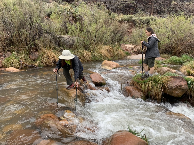 2020-03-19-Grand-Canyon-Crew8787-019-crossing-stream-to-ribbon-falls-Izzy-Addison.JPG