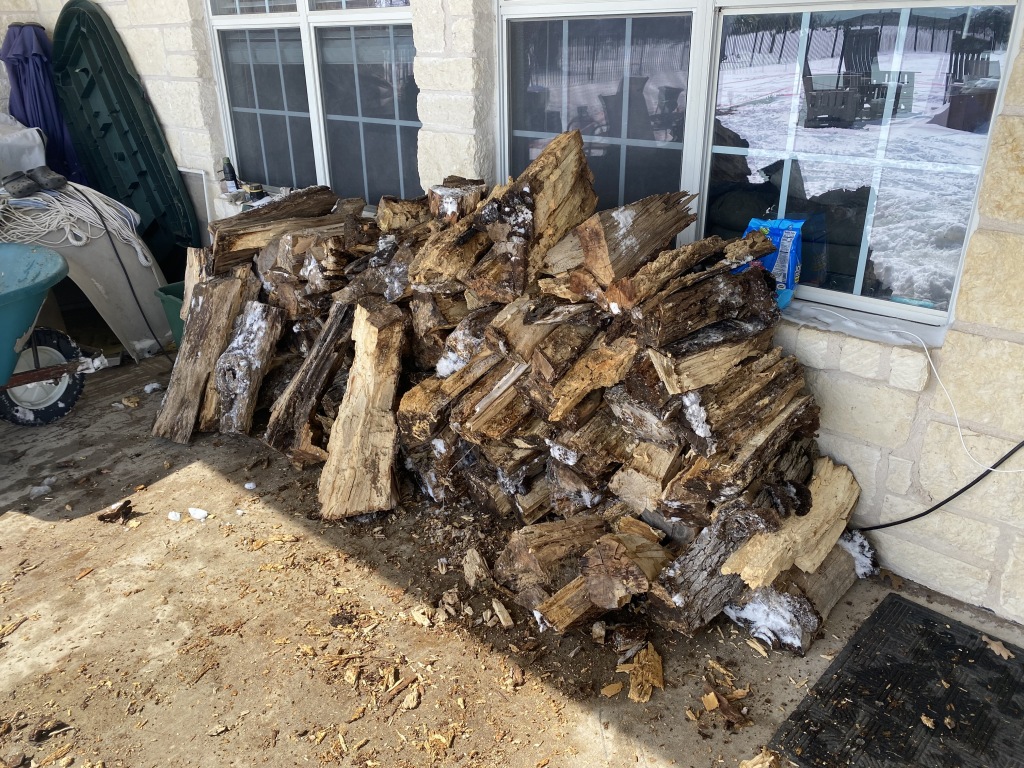 2021-02-16-Texas-Ice-Storm-03-wood-pile.JPG