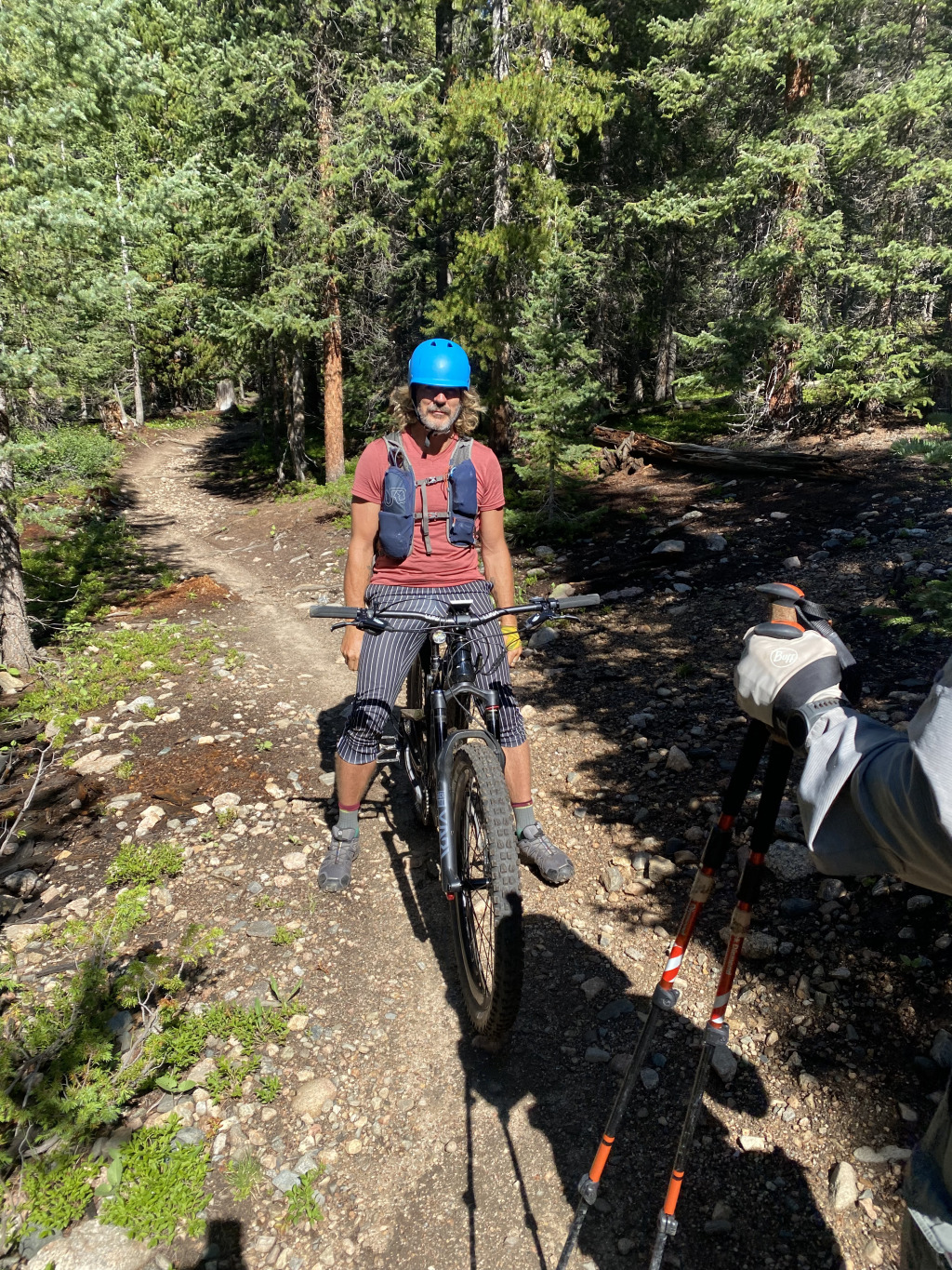 2021-07-22-Colorado-Trail-06-Segment6-Justin-riding-bike-to-Sprinter.jpg