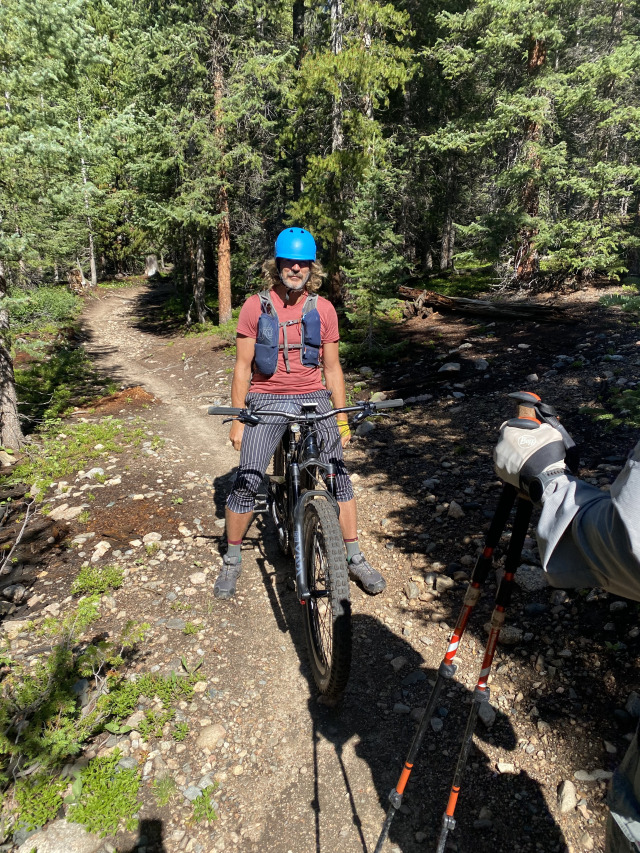 2021-07-22-Colorado-Trail-06-Segment6-Justin-riding-bike-to-Sprinter.jpg