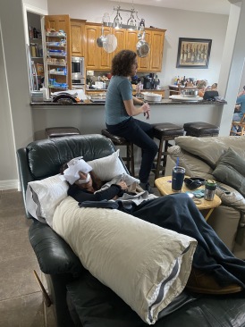 2021-11-25-Thanksgiving-3-Heather-resting-from-nose-surgery.JPG