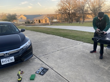 2021-12-22-Dax-installs-license-plate-2.JPG