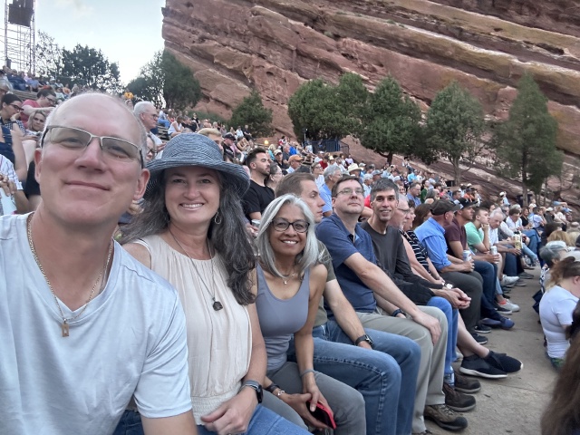 2023-06-28-Lyle-Lovett-Red-Rocks-14-Travis-Suzi-Kavita-Ben-Steve-Stan.JPG