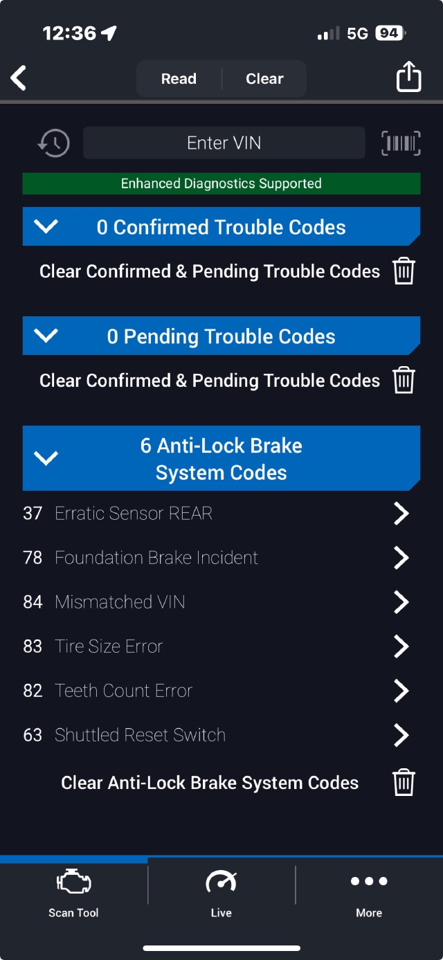2023/12(December)/04-Pickup-ABS-Module-replacement/640x480_2023-11-22-Truck-ABS-Codes-before-clearing.JPEG