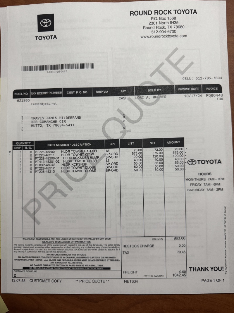 2024-10-17-Toyota-Highlander-new-34-Hitch-Parts.JPG