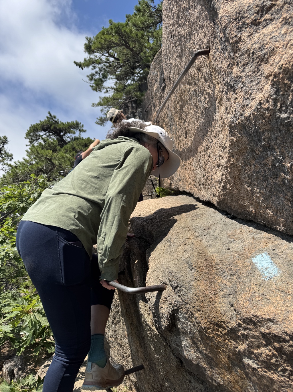 2025-07-11-Maine-114-Acadia-National-Park-BeeHive-Trail-Suzi.JPG