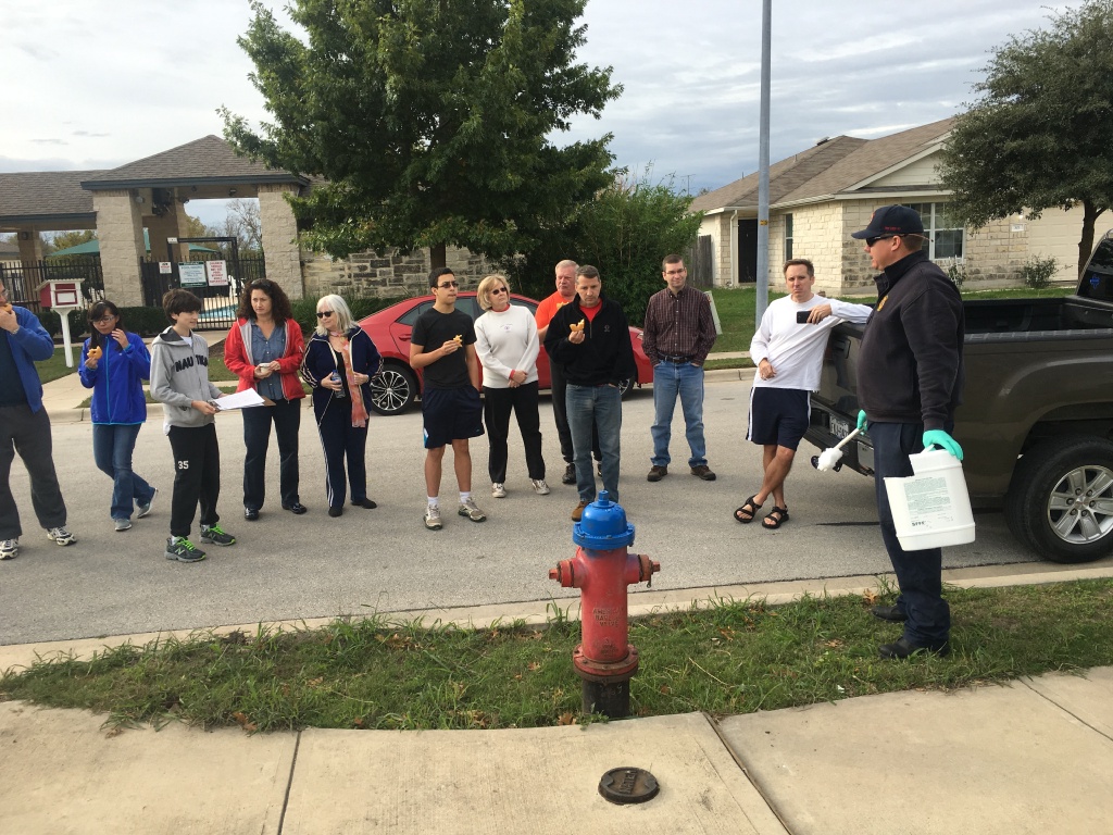 2015-11-14-Dax-Eagle-Project-paint-fire-hydrants-storm-drains-07-Steve-Katie-Dax-Suzi-Susana-Sebastian-Janeen-Jim-Troy-MikeHoneycutt-Josh-MrGlanville.JPG